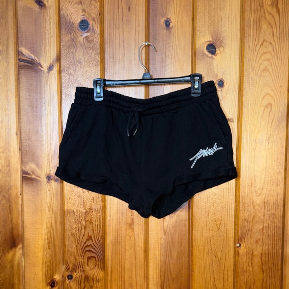 PINK Victoria's Secret Pants - PINK Victoria's Secret Black Athletic Shorts size large comfy shorts lounge